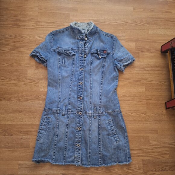 Y2K era FOXY JEANS denim mini dress - Picture 1 of 10